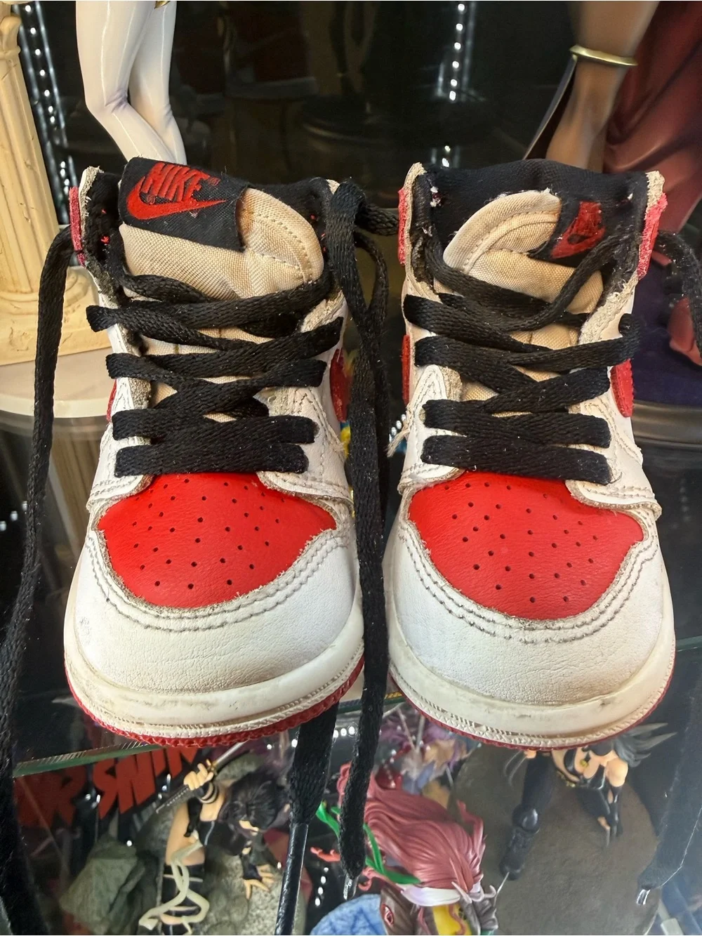 Nike Kids Red, White & Black High-Top Sneakers